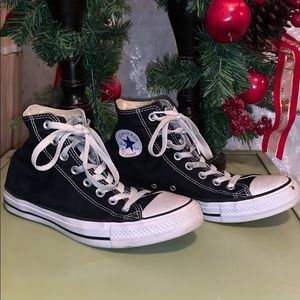 Black high top Chuck Taylor All Star Converse